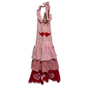 Sur La Table Women's Vintage Inspired Apron Valentines Day 100% Cotton